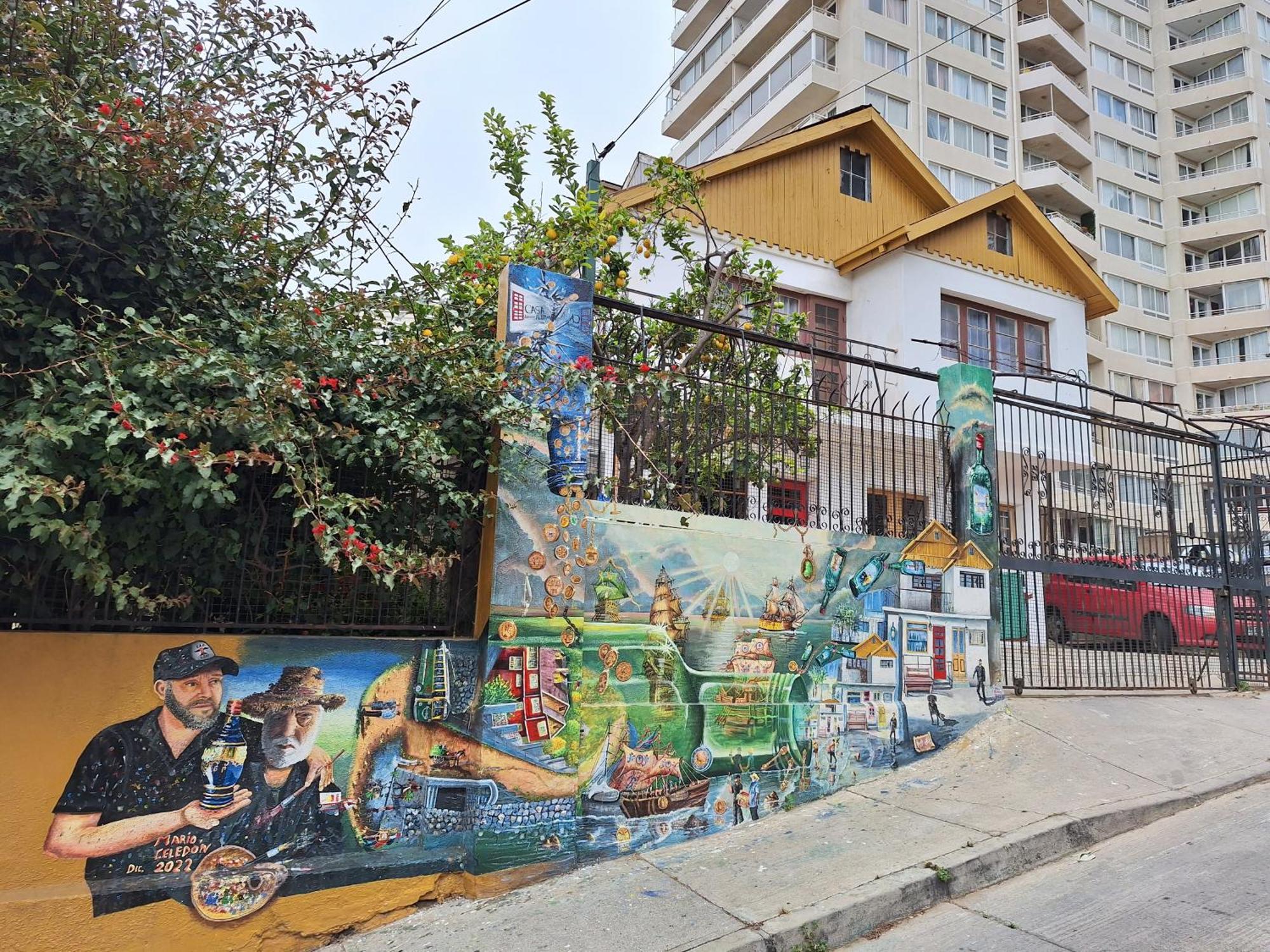 瓦尔帕莱索 Casa Avenida Alemania酒店 外观 照片